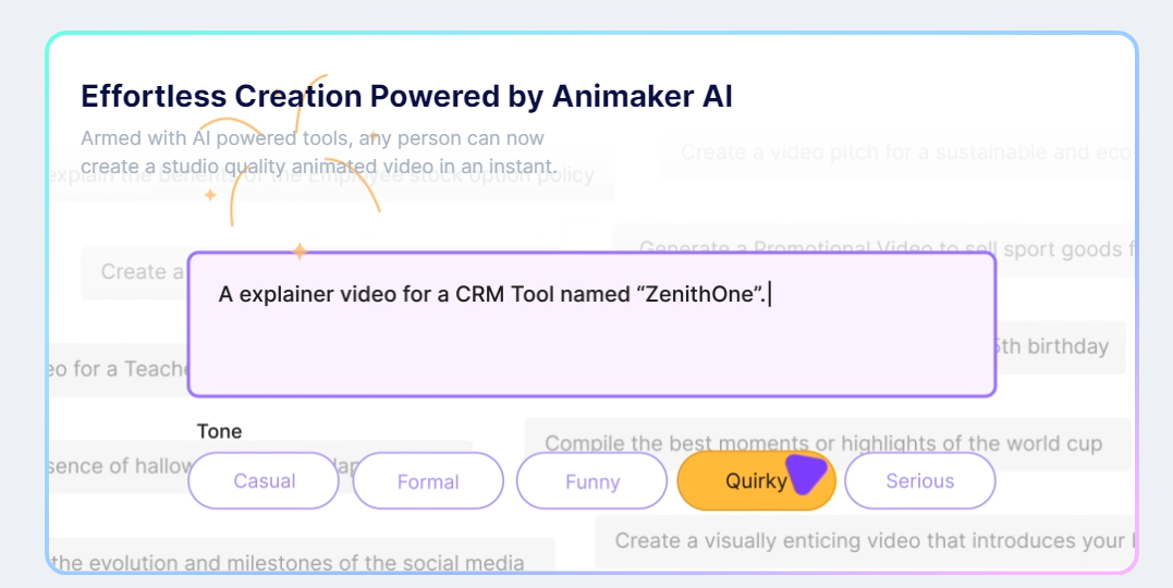 animaker ai video generation tool features