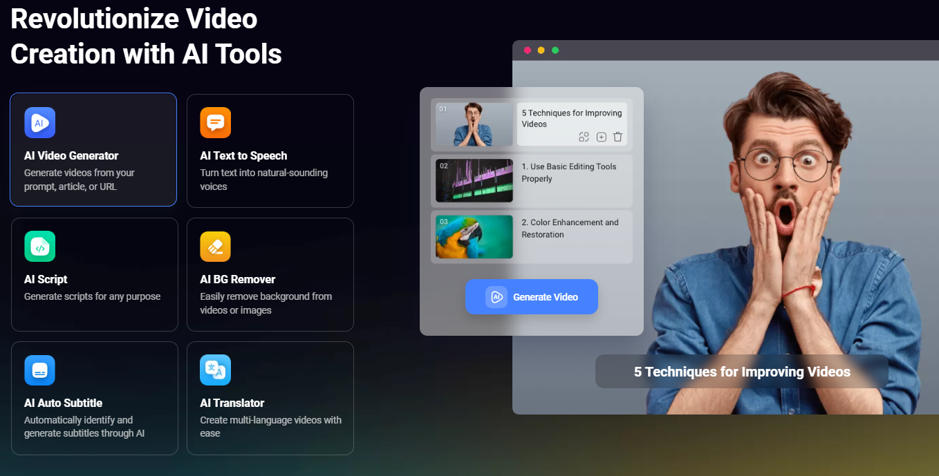 flexclip ai video generation tool review