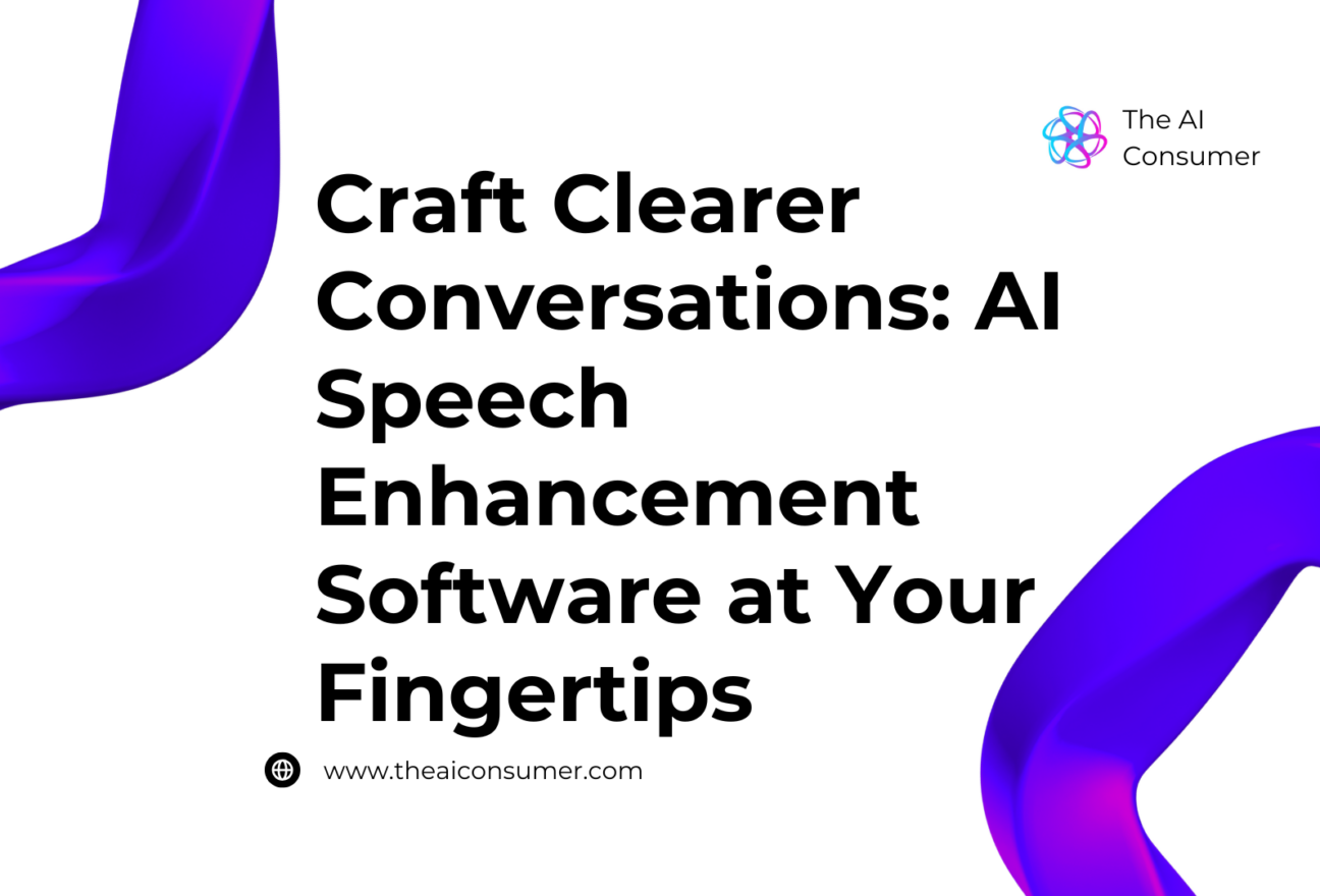 Craft Clearer Conversations: AI Speech Enhancement Software at Your Fingertips